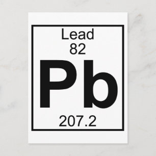 Element 082 - Pb - Lood (volledig) Briefkaart