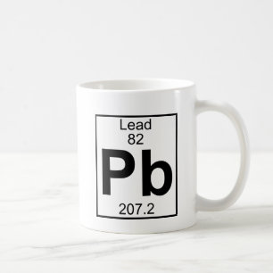 Element 082 - Pb - Lood (volledig) Koffiemok