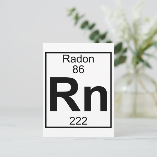 Element 086 - RN - Radon (volledig) Briefkaart (Staand voorkant)