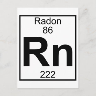 Element 086 - Rn - Radon (volledig) Briefkaart