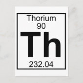 Element 090 - Th - Thorium (volledig) Briefkaart (Voorkant)