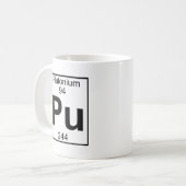 Element 094 - Pu - Plutonium (volledig) Koffiemok (Voorkant links)