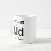 Element 101 - Md - Mendelevium (volledig) Koffiemok (Voorkant links)