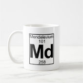 Element 101 - Md - Mendelevium (volledig) Koffiemok (Links)