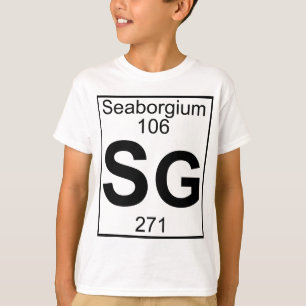 Element 106 - Sg - Seaborgium (volledig) T-shirt