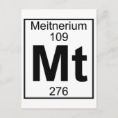 Element 109 - MT - Meitnerium (volledig) Briefkaart (Voorkant)