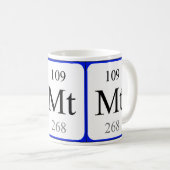 Element 109 witte mok - Meitnerium (Voorkant rechts)