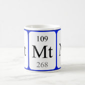 Element 109 witte mok - Meitnerium (Center)
