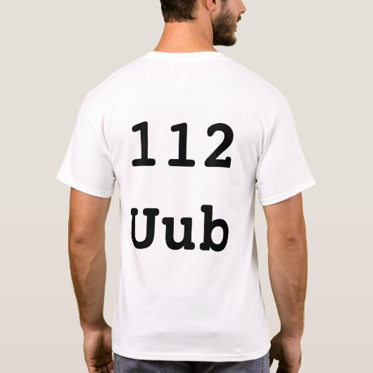 Element #112 - Ununbium T-shirt (Achterkant)