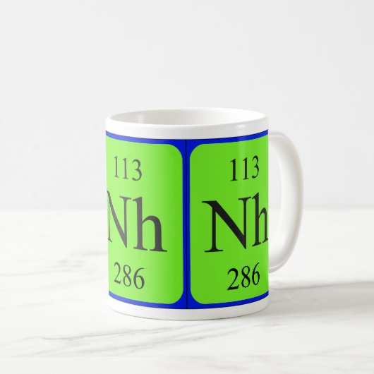 Element 113 mok - nihonium (Voorkant rechts)