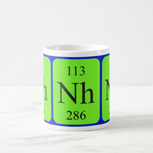 Element 113 mok - nihonium (Center)