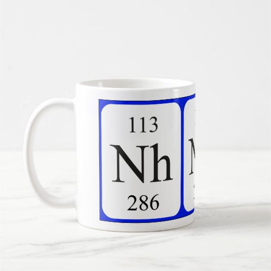 Element 113 witte mok - nihonium (Links)