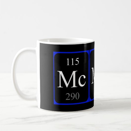 Element 115 mok - Moscovium zwart (Links)