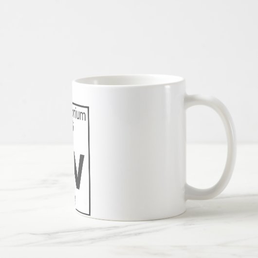 Element 116 - Lv - Livermorium (volledig) Koffiemok (Rechts)