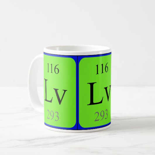 Element 116 mok - Livermorium (Voorkant links)