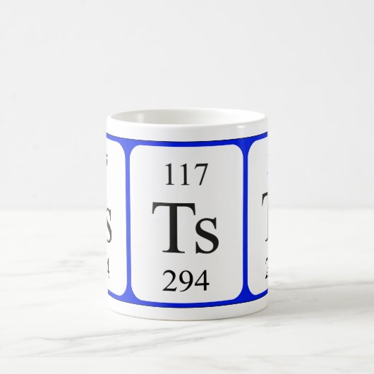 Element 117 witte mok - Tennessine (Center)