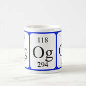 Element 118 witte mok - Oganesson (Center)