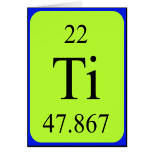 Element 22 kaart - Titanium