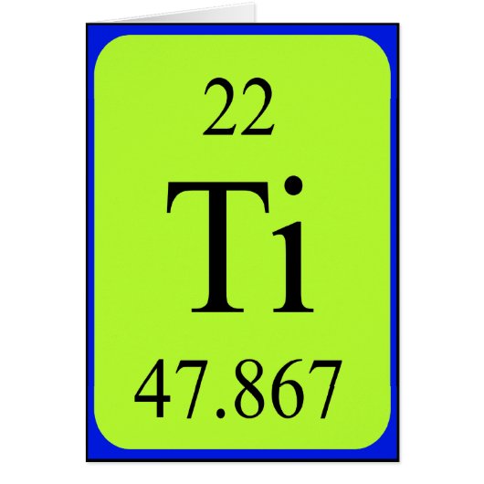 Element 22 kaart - Titanium (Voorkant)