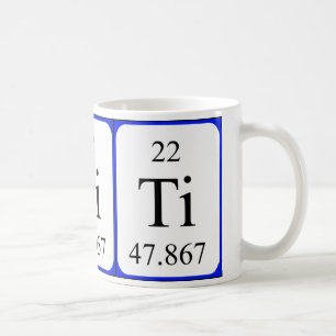 Element 22 witte mok - Titaan