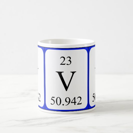 Element 23 witte mok - vanadium (Center)