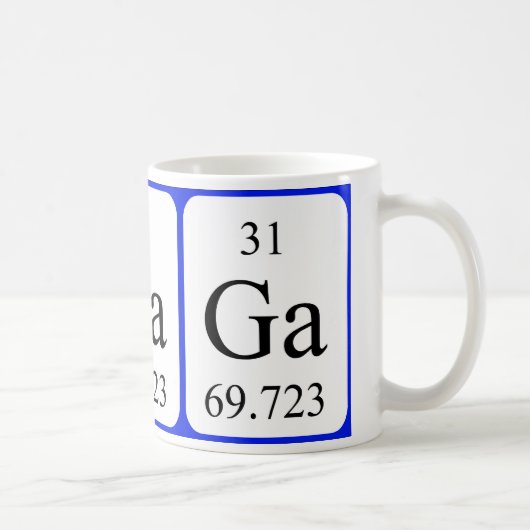Element 31 witte mok - Gallium (Rechts)