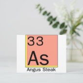 Element 33: Angus Steak Briefkaart (Staand voorkant)