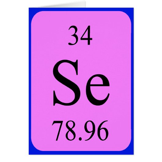Element 34-kaart - selenium (Voorkant)