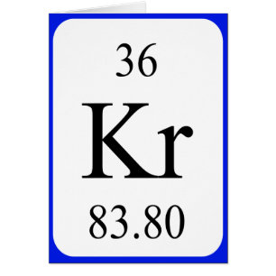 Element 36 kaart - Krypton