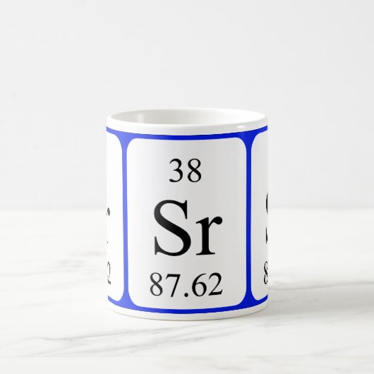 Element 38 witte mok - Strontium (Center)