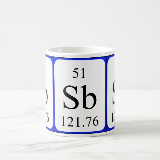 Element 51 witte mok - Antimoon (Center)