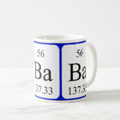 Element 56 witte mok - Barium (Voorkant rechts)