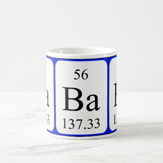 Element 56 witte mok - Barium (Center)