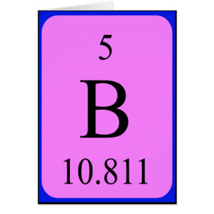 Element 5 kaart - Boron