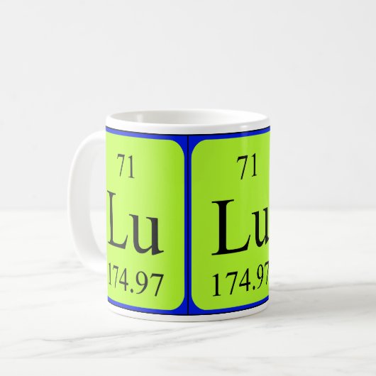 Element 71 mok - Lutetium (Voorkant links)