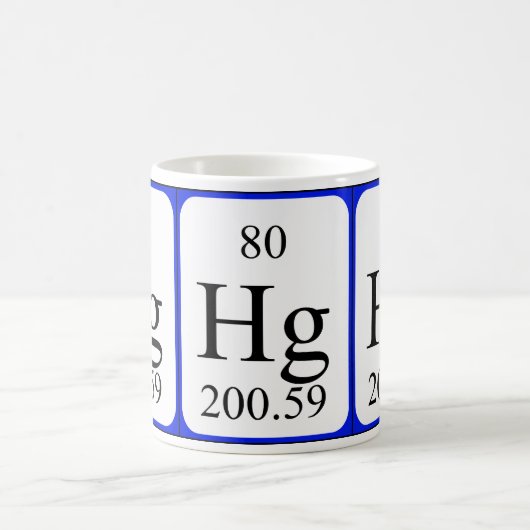 Element 80 witte mok - Kwik (Center)