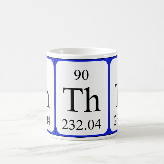 Element 90 witte mok - Thorium (Center)