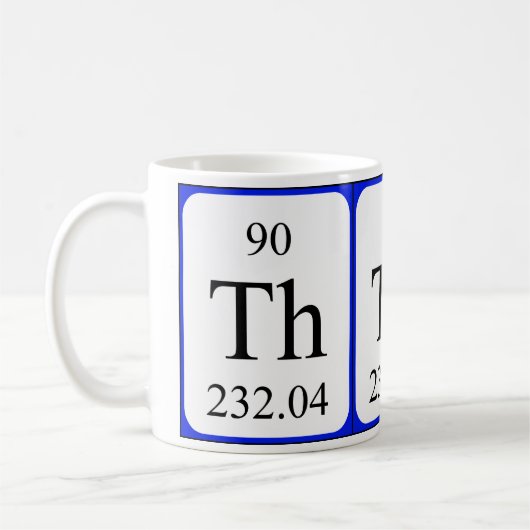 Element 90 witte mok - Thorium (Links)