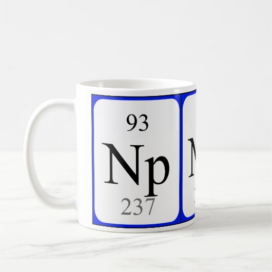 Element 93 witte mok - Neptunium (Links)