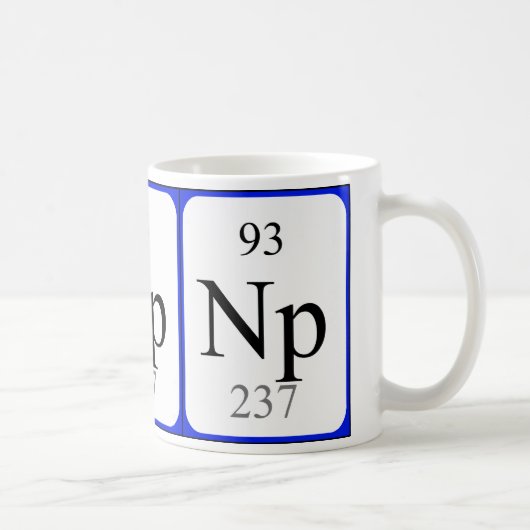 Element 93 witte mok - Neptunium (Rechts)