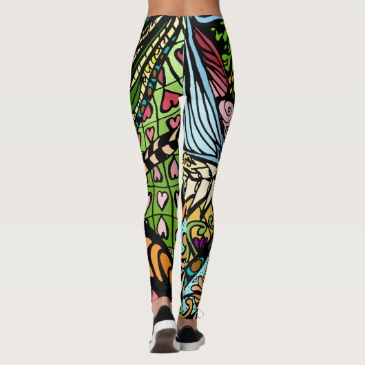 Element 9b Doodle Fine Art Leggings (Achterkant)