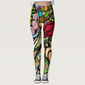 Element 9b Doodle Fine Art Leggings (Voorkant)
