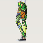 Element 9b Doodle Fine Art Leggings groen (Links)
