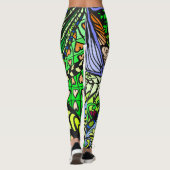 Element 9b Doodle Fine Art Leggings groen (Achterkant)