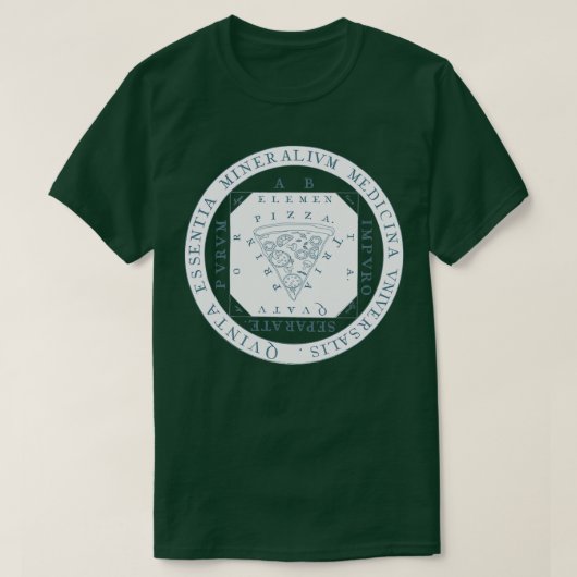 element alchemy science pizza t-shirt (Design voorkant)