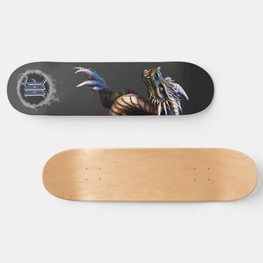 *~* Element AP88 Elemental Dragon Fierce Blue Persoonlijk Skateboard (Horizontaal)