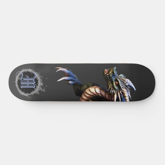 *~* Element AP88 Elemental Dragon Fierce Blue Persoonlijk Skateboard (Horizontaal)