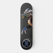 *~* Element AP88 Elemental Dragon Fierce Blue Persoonlijk Skateboard (Voorkant)