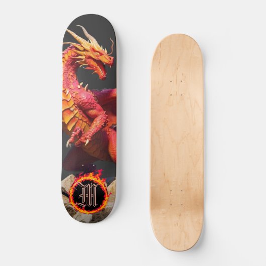 *~* Element AP88 Elemental Dragon Fierce Fire Persoonlijk Skateboard (Voorkant)