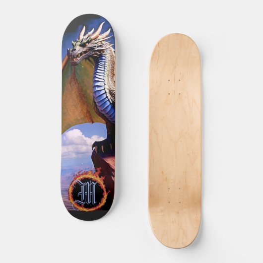*~* Element AP88 Elemental Dragon Fierce Sky Cloud Persoonlijk Skateboard (Voorkant)